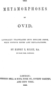 The Metamorphoses of Ovid, Books I-VII cover