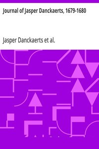 Journal of Jasper Danckaerts, 1679-1680 cover