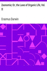 Zoonomia; Or, the Laws of Organic Life, Vol. II cover