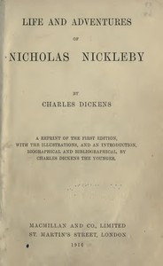 Nicholas Nickleby cover