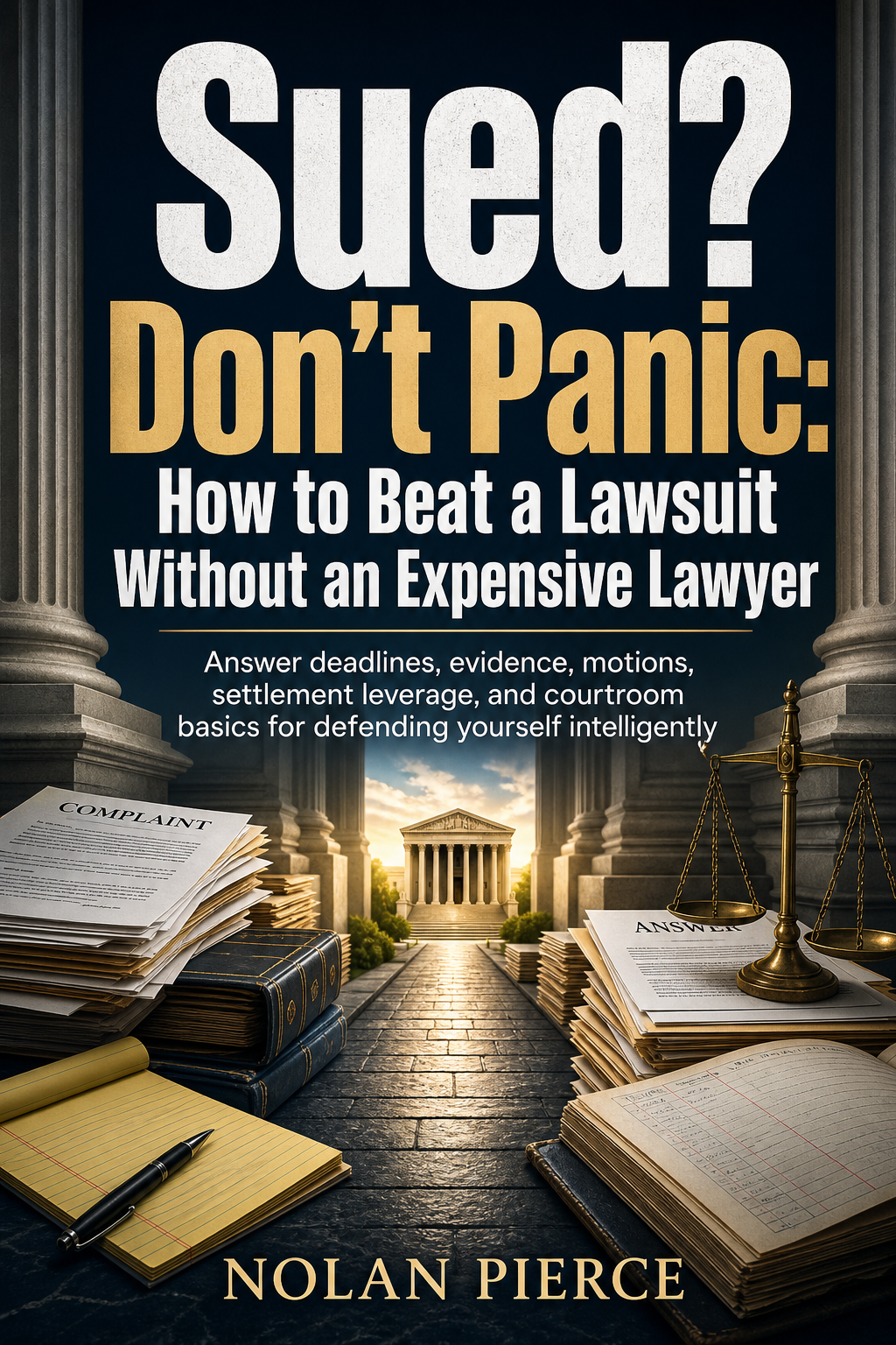 Sued? Don't Panic: How to Beat a Lawsuit Without an Expensive Lawyer cover