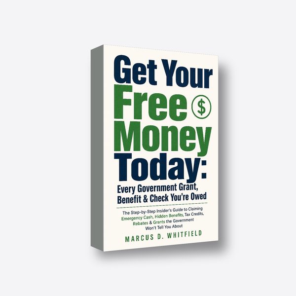Get Your Free Money Today: Every Government Grant, Benefit & Check You're Owed 3D book render