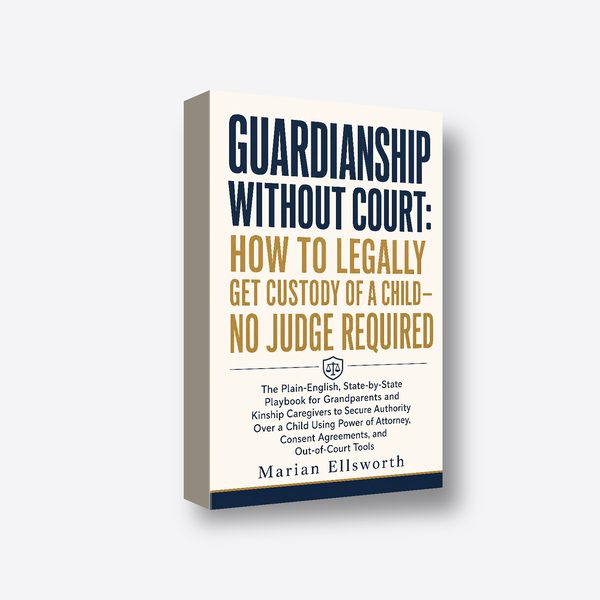 Guardianship Without Court: How to Legally Get Custody of a Child — No Judge Required 3D book render