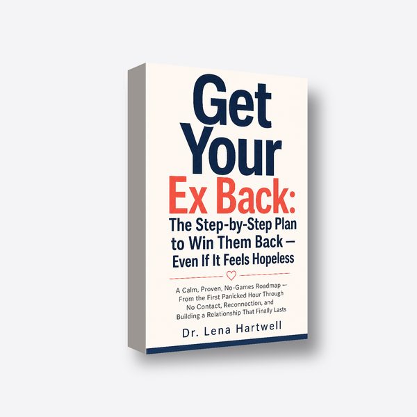 Get Your Ex Back: The Step-by-Step Plan to Win Them Back — Even If It Feels Hopeless 3D book render