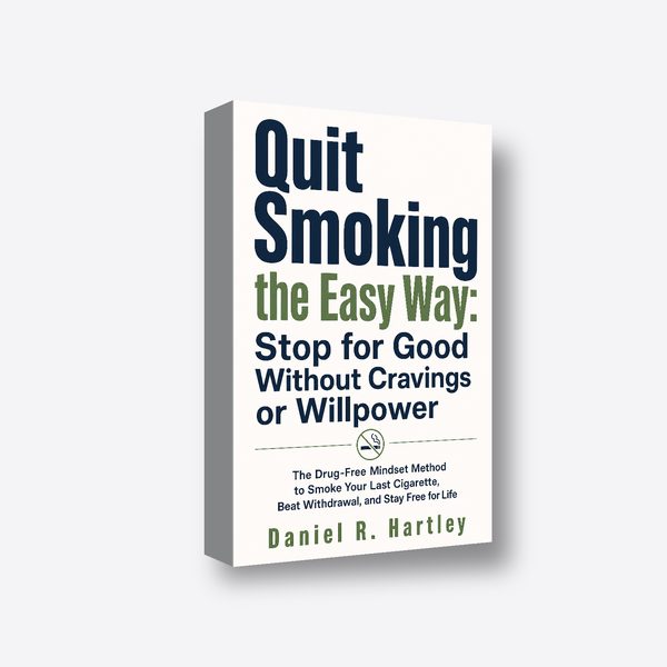 Quit Smoking the Easy Way: Stop for Good Without Cravings or Willpower 3D book render