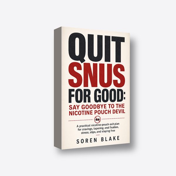 Quit Snus for Good: Say Goodbye to the Nicotine Pouch Devil 3D book render